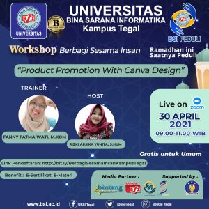 Kampus UBSI Tegal Akan Gelar Workshop Gratis Dalam Rangka Pelatihan Ramadhan