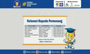 Pengumuman Pemenang TryOut UTBK dan PAS 2021 Online Oleh M-Tryout