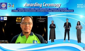 Rektor Universitas BSI Buka Awarding Ceremony Lomba HUT BSI ke -34