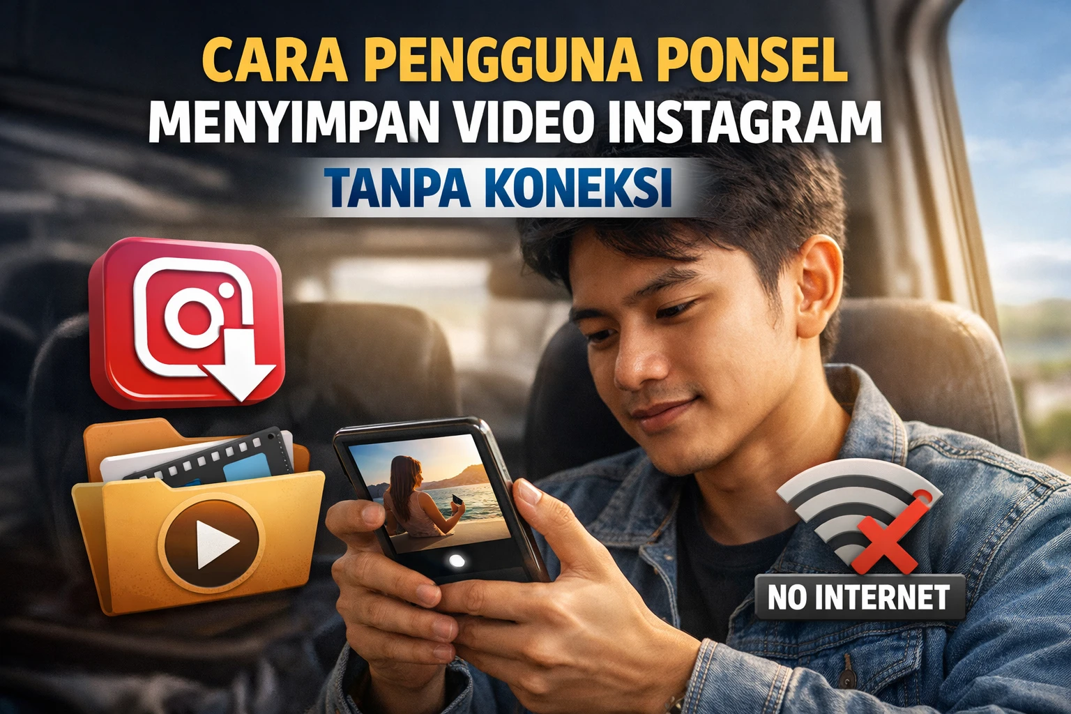 Cara Pengguna Ponsel Menyimpan Video Instagram Tanpa Koneksi