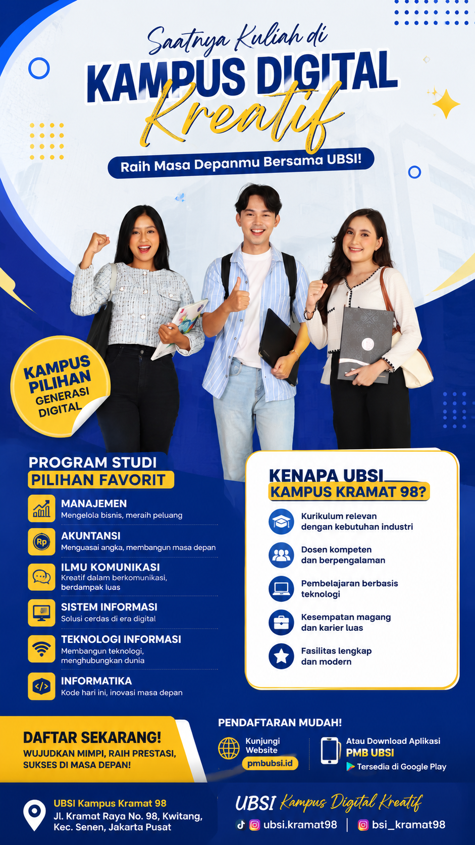 Jurusan Kuliah Paling Diminati di Jakarta