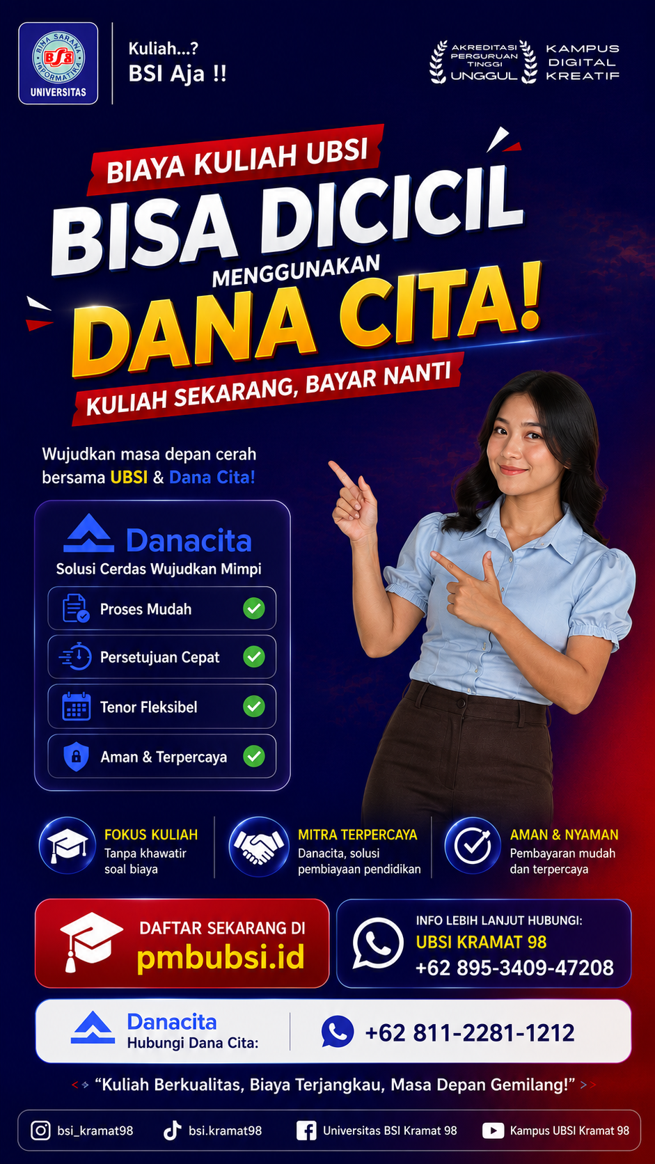 kampus dengan biaya kuliah dicicil