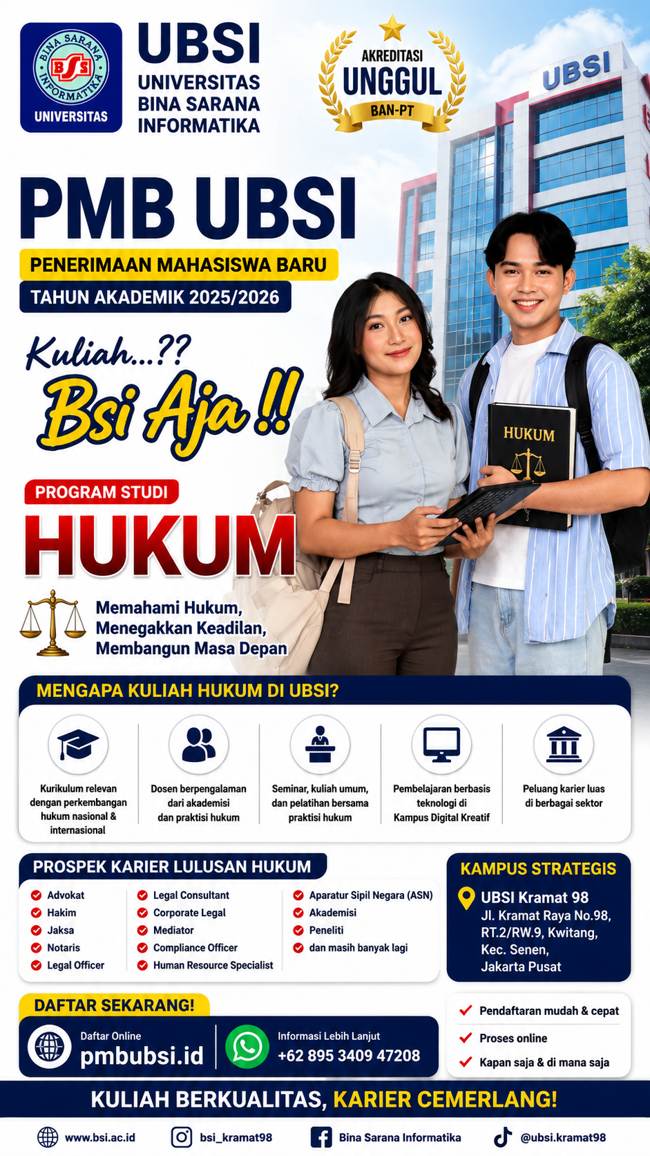 Kuliah Hukum di Jakarta Pusat