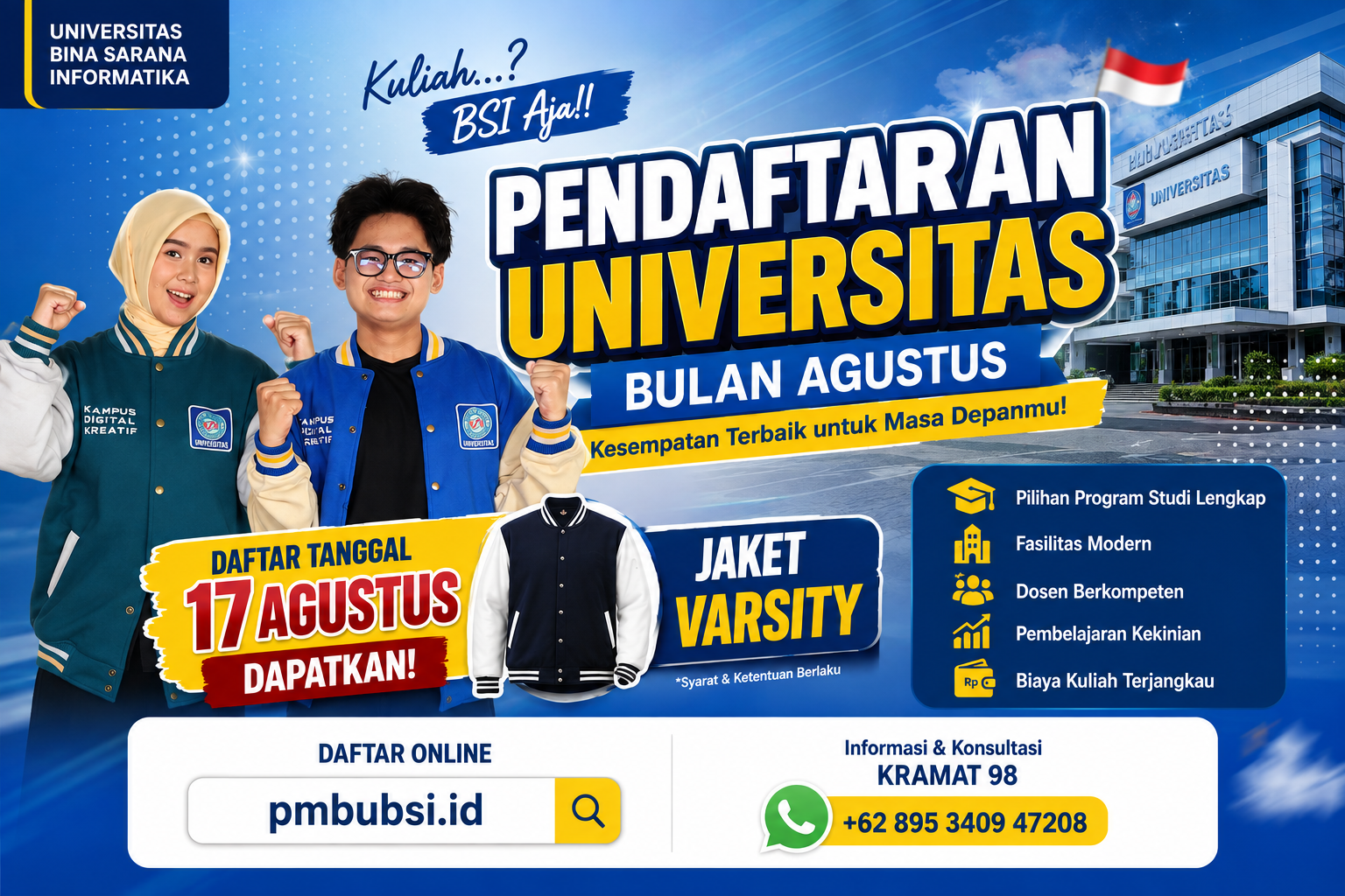 Pendaftaran Universitas Bulan Agustus