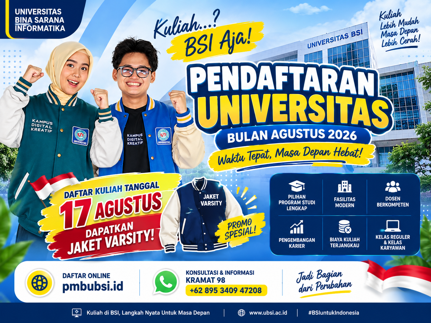 Keuntungan Daftar Kuliah di Agustus